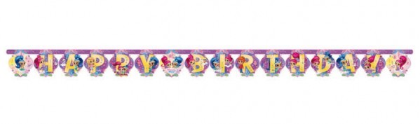 Shimmer & Shine Happy Birthday garland 180cm