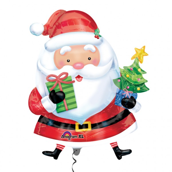 Palloncino Santa Claus con regali 78 x 66cm