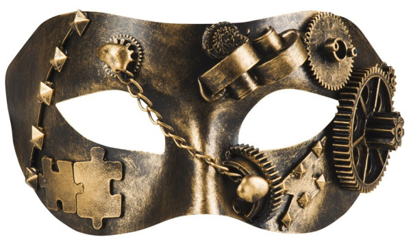 Koper gouden steampunk oogmasker
