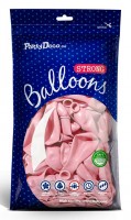 Oversigt: 100 feststjerner balloner pastellrosa 23 cm