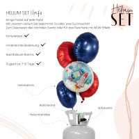 Vorschau: Planet Schule Ballonbouquet-Set mit Heliumbehälter