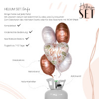 Vorschau: Bridal Bliss Ballonbouquet-Set mit Heliumbehälter