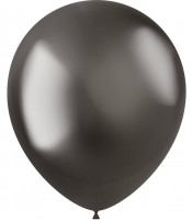 10 st Shiny Star ballonger antracit 33cm