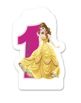 Disney Princesses Belle Candle Number 1
