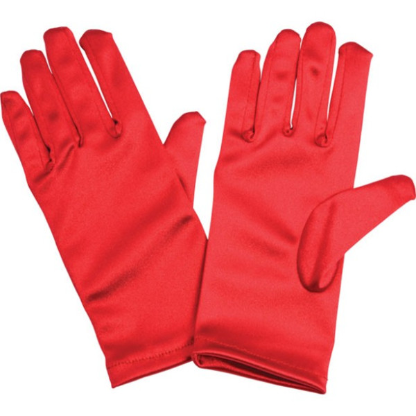 Röda handskar för barn