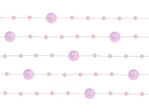 5 pärlgirlanger Sissi rosa 1,3m
