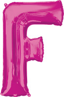 Folienballon Buchstabe F pink XL 81cm