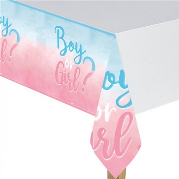 Boy or Girl paper tablecloth 1.8 x 1.2m