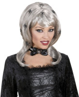 Ragni di Halloween parrucca d'argento