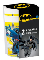 2 tazze Batman Superpower riutilizzabili 230ml