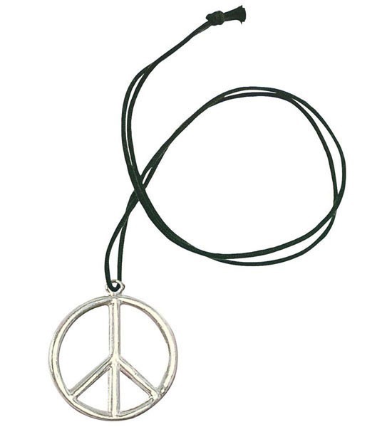 Hippie Peace Sign Halsband