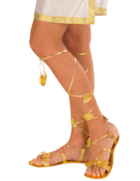 Rzymskie złote sandały