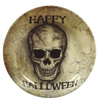 Halloweenowa miska z czaszką 31cm