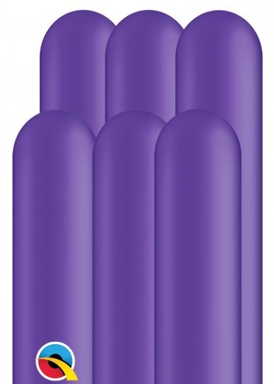 100 ballons à modeler 260Q violet 1,5 m