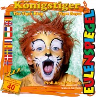 King Tiger Make-Up Set With Brush 4-Colored