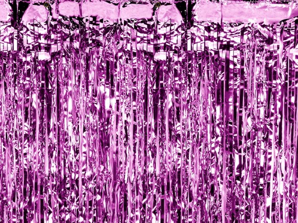 Rideau lamé violet 90 x 250cm