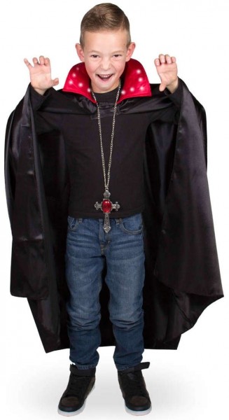 Świecący płaszcz wampira dla dzieci