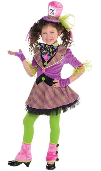 Wonderland hatter girl costume pink