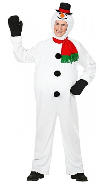 Fröhlicher Schneemann Kostüm für Erwachsene 3
