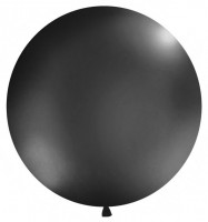 Palloncino gigante rotondo nero 1m