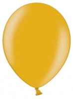 50 Partystar metallic Ballons gold 27cm