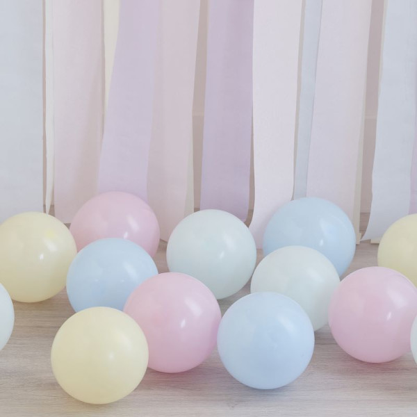 40 ballons en latex pastel Eco