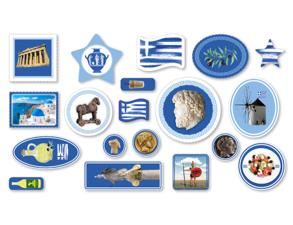 Grekland XXL scatter dekoration 57 delar