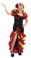Rosen Flamenco Tanzkleid Für Kinder