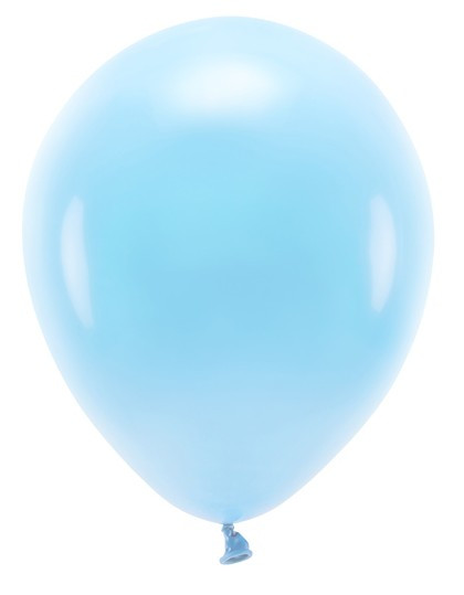 100 eco pastel balloons light blue 26cm