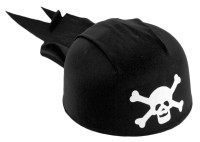 Bonnet pirate foulard noir