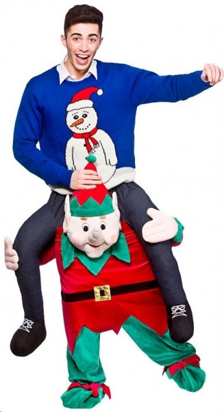 Christmas helper piggyback costume