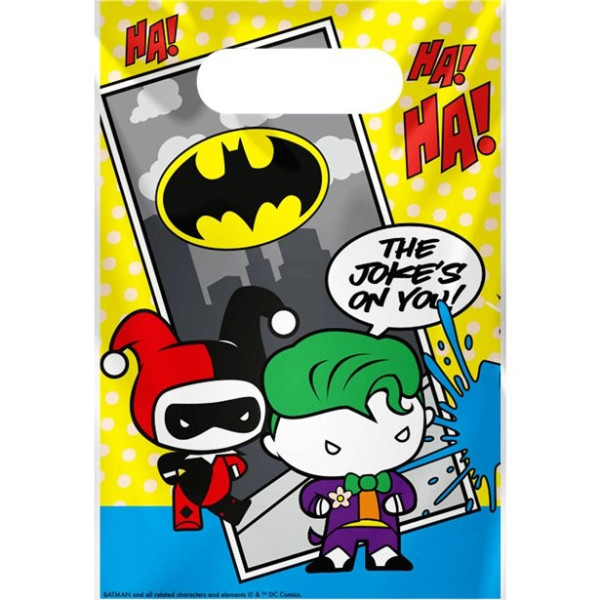 8 Batman und Joker Comic Geschenktüten