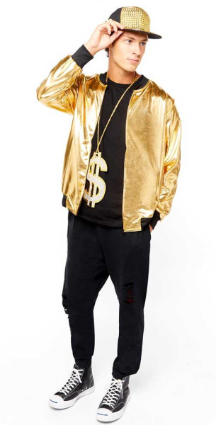Hip Hop Rapper Jacke gold unisex 4