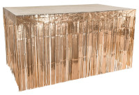 Table cover rose gold tinsel 3m