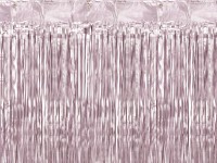 Vorschau: Lametta Vorhang rosa 90cm x 2,5m