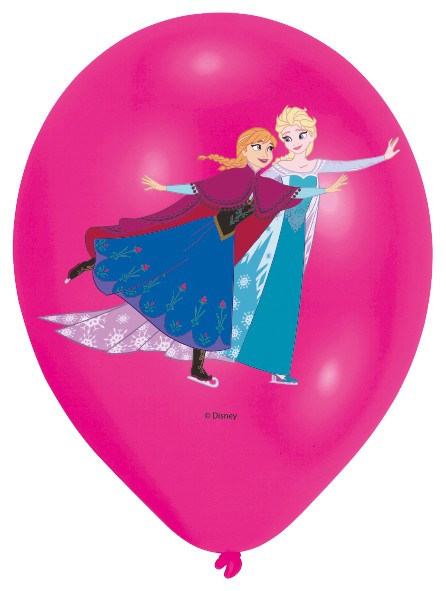 6 Frozen Ballons Anna & Elsa Schlittschuhfahrt 3