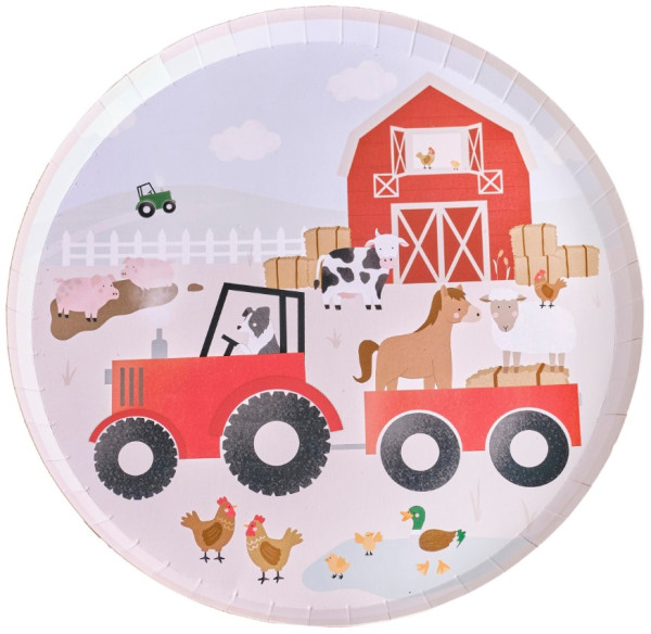 XX Animal Farm paper plates XXcm