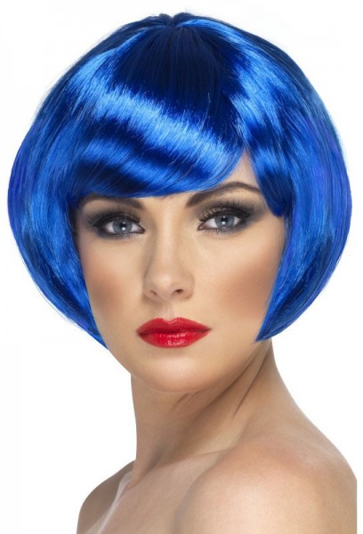 Royal blue page cut wig Lilo