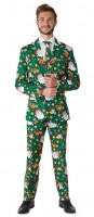 Suitmeister Santas Elves Grön kostym för män