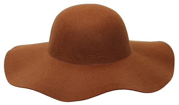 Brązowy kapelusz typu casual Carolin 2