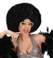 Preview: Black 70s hippie afro wig