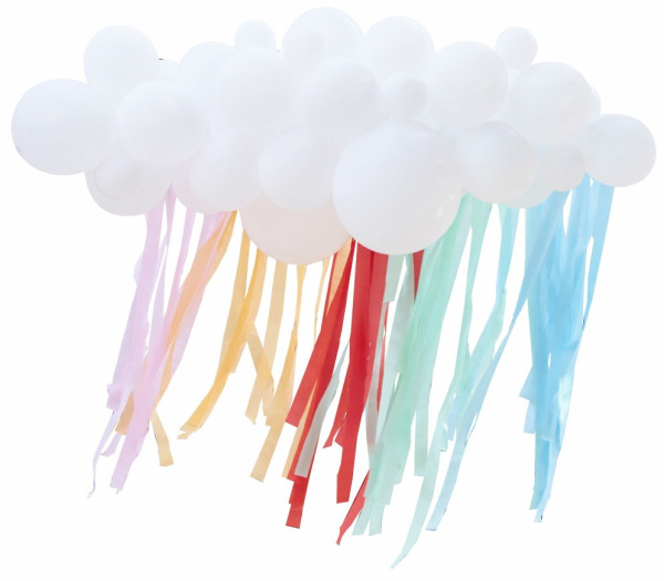 Kit decorativo per ghirlande di palloncini ecologici nuvolosi