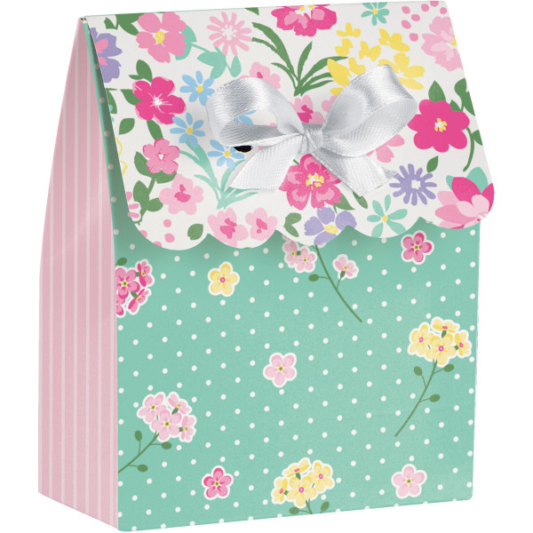 12 floral tea party gift bags