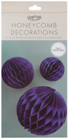 Förhandsgranskning: 3 blå Eco Honeycomb bollar