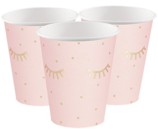 8 Pamper Party paper cups 250ml