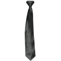 Cravate noire à clipser