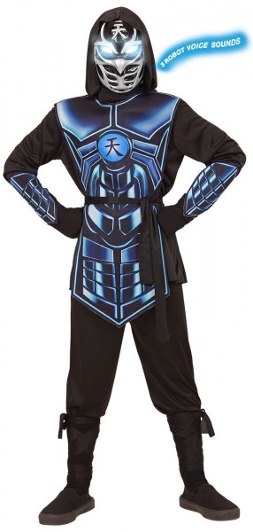 Cyber Ninja sonoro e luminoso costume bambino 