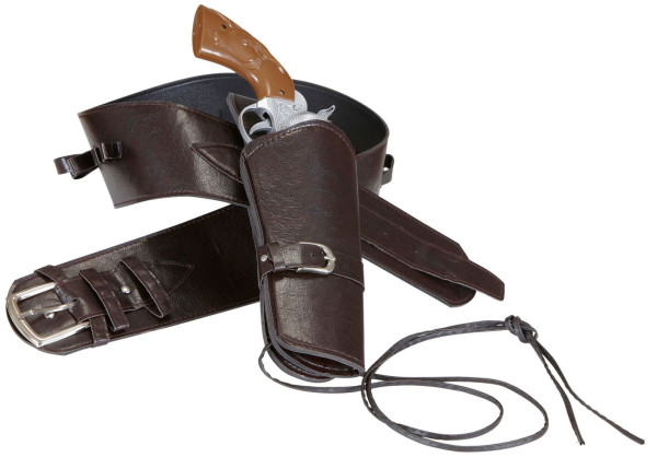 Cowboy pistol holder made of synthetic leather