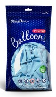 Widok: 100 balonów w gwiazdki baby blue 12cm