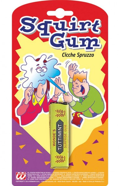 Spritz chewing gum joke article